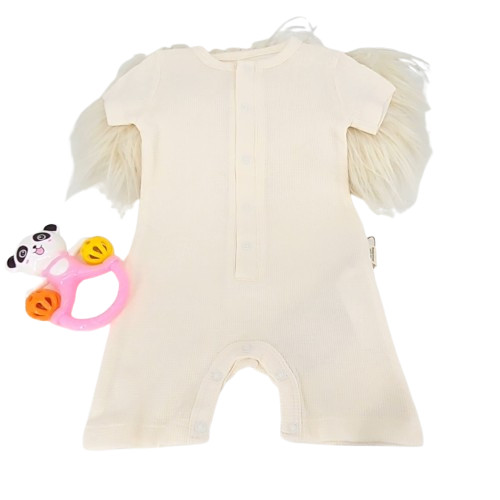 combinaison bébé crème bio légère pour été, unisexe 3 à 24 mois