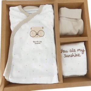 Mon Petit Ange – Coffret naissance 5 pièces en coton bio pour bébé